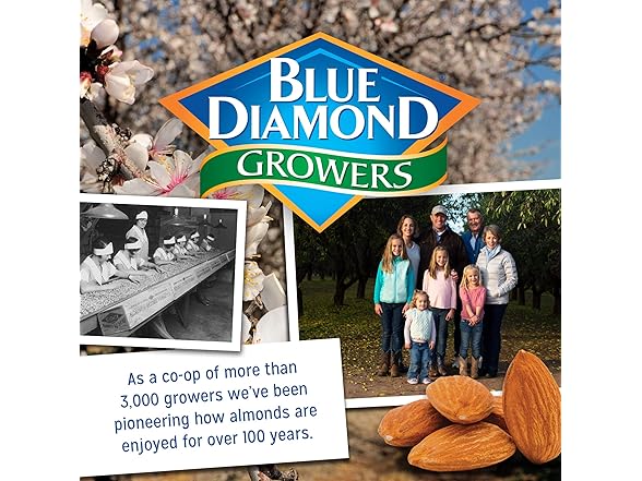 1PK Blue Diamond Almonds Low Sodium 16 oz