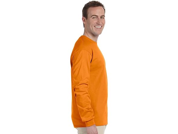 Gildan Men (L) Plain Crew Neck Ultra Long T-Shirt