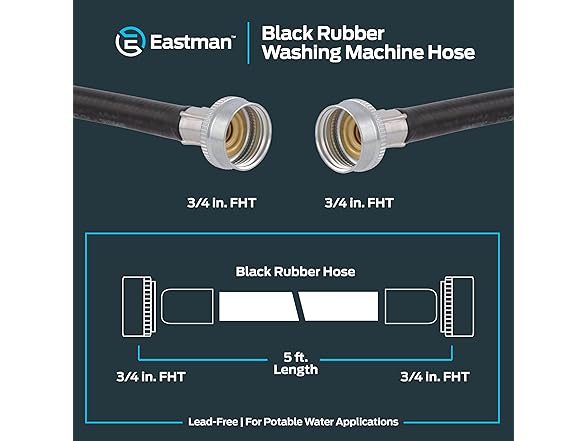 Eastman Washing Machine Drain Hose, 3/4 Inch