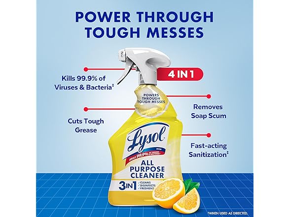 Lysol All Purpose Spray Lemon Breeze 32oz
