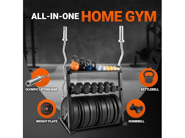 Yes4All Multi-Functional Weight Storage Rack