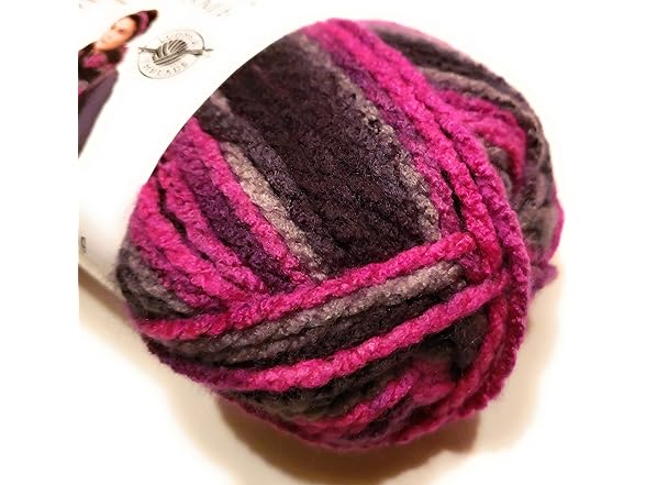 Loops & Threads Charisma Yarn 1 Ball Black Raspberry