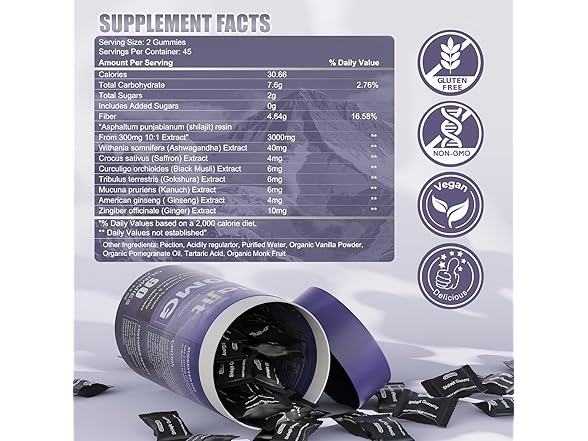 Fristfei Pure Himalayan Shilajit Gummies