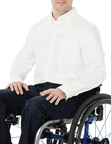 Amazon Essentials Mens Long Sleeve Regular Fit Pocket Stretch Oxford Shirt