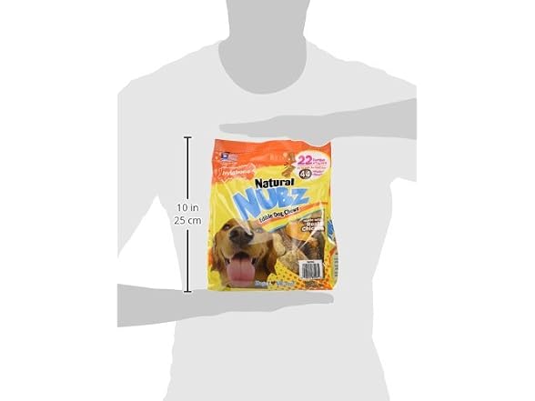 Nylabone Natural Nubz Edible Dog Chews, 22 Count