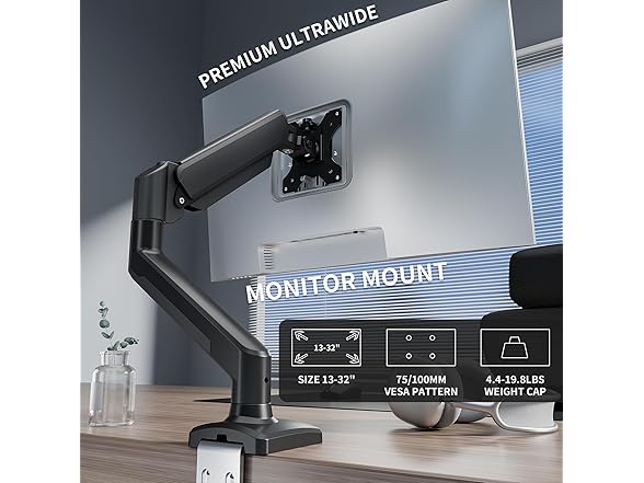 C-MOUNTS Single Monitor Arm Desk Mount