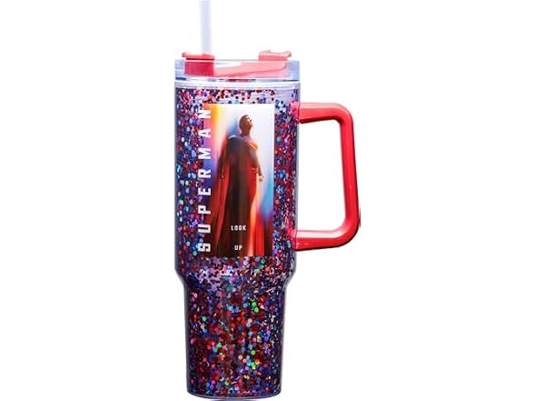 Spoontiques Superman Legacy 40oz Acrylic Travel Mug