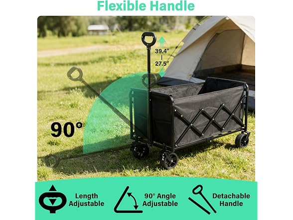 FFQ Heavy Duty Foldable Wagon 550LBS