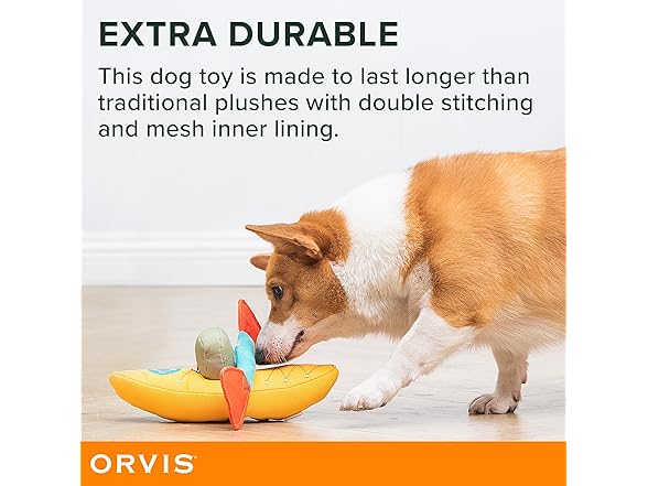 Orvis Dog Ruff Waters Kayak + Chew Paddle 2-in-1 Dog Toy