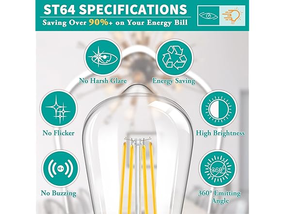 Brightever 4-Pack Vintage Bulbs