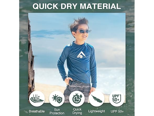 Kanu Surf Boys Platinum Long-Sleeve Rashguard