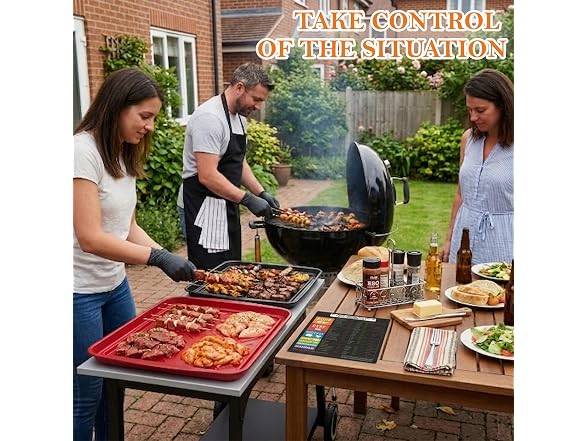 FIRERIOT Grilling Prep and Serve Trays, 17.1" x 10.5"