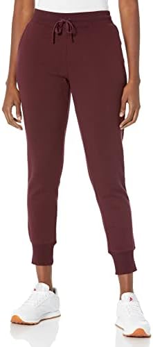 Amazon Essentials Women's Fleece Jogger Sweatpant (Available in Plus Size), Burgundy, X-Small