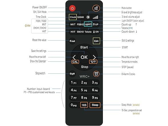 ETEBRG 17.3'' Huge Digital Wall Clock