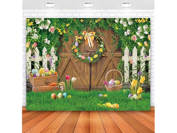 Maijoeyy Vinyl 7x5ft Green Easter