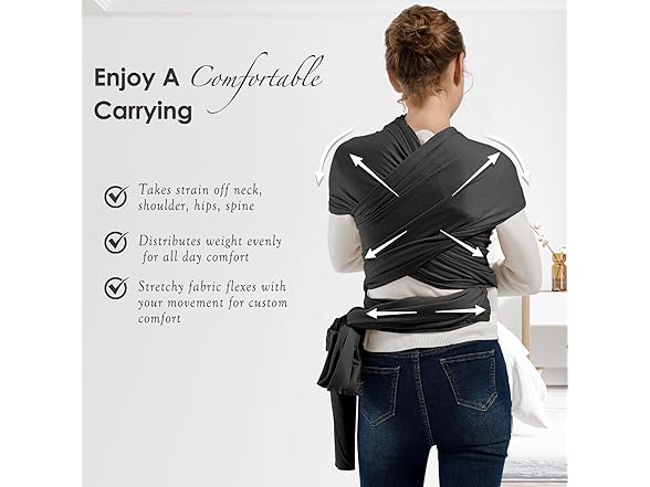 MISSWISDOM Baby Wrap Carrier Newborn Sling