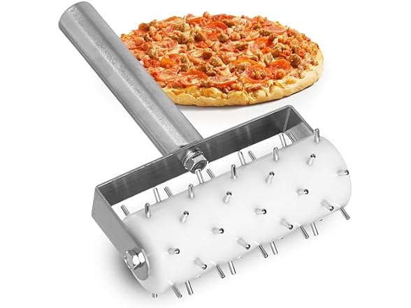 Professional Stainless Steel Pizza Dough Docker Roller