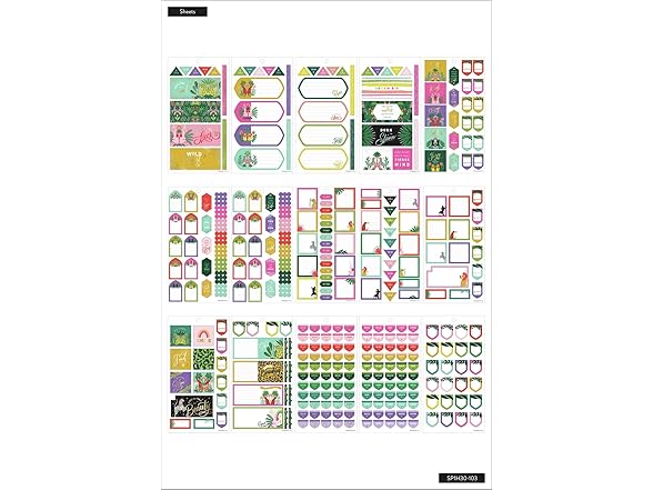 The Happy Planner STCKRS JNGLE, Jungle Vibes