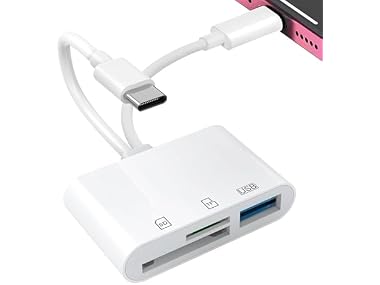$4.99, Was $12.99, 61% Off! USB-C SD Card Reader for iPhone, iPad, and More dealfomo