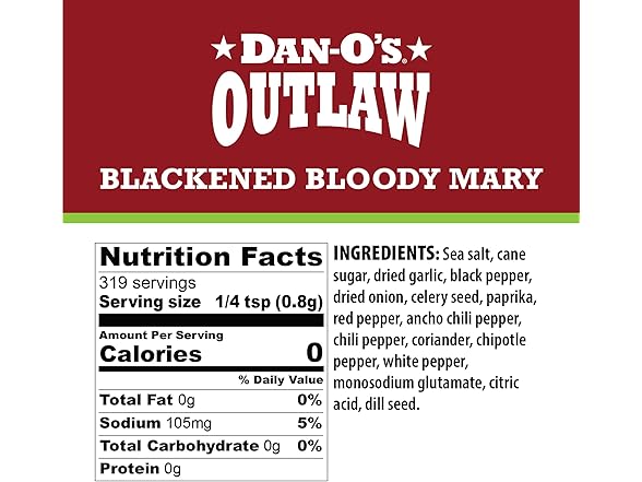 Dan-O's Outlaws Blackened Bloody Mary Seasoning