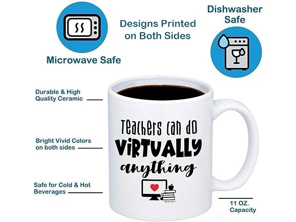 Teachers Can Do Virtually Anything Mug - 11oz