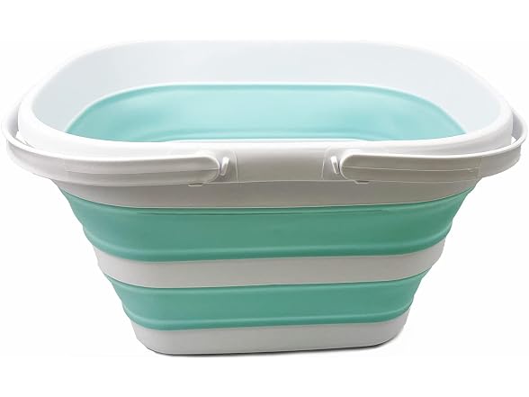 SAMMART Collapsible Tub with Handle 17L