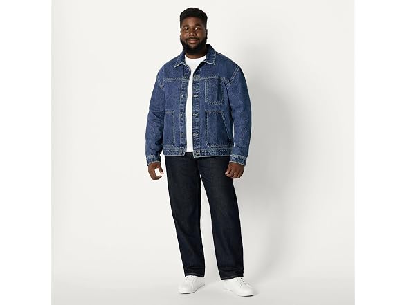 Amazon Essentials Men's Rigid Denim Utility Jacket