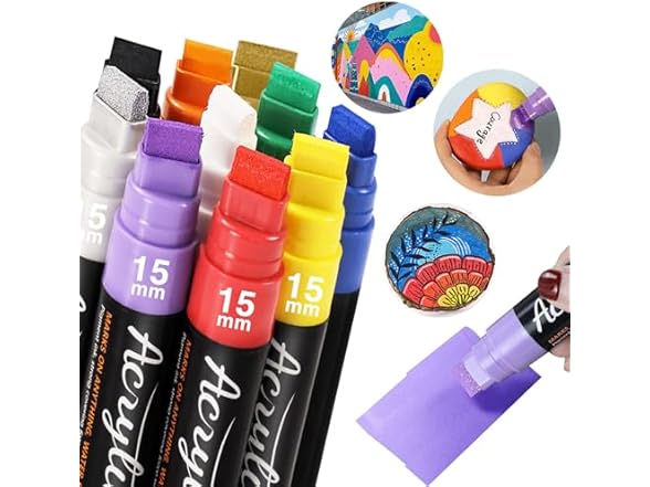 15mm Jumbo Poster Markers (10 pieces)