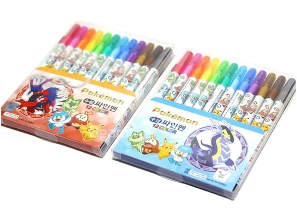 Bandal & Neoul Pocket Monster's 12 Color Marker Set