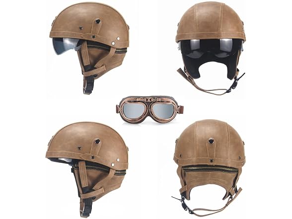 Senhill German Style Motorcycle Helmet Cap Scooter
