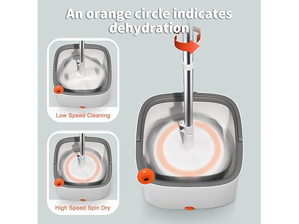 KZKR Spin Mop and Bucket Set- 2 Pad