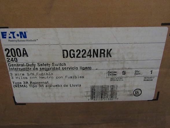 Eaton DG224NRK General-Duty Safety Switch
