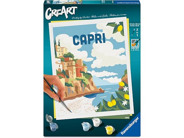 Ravensburger Creart Capri Paint by Numbers Kit for Adults