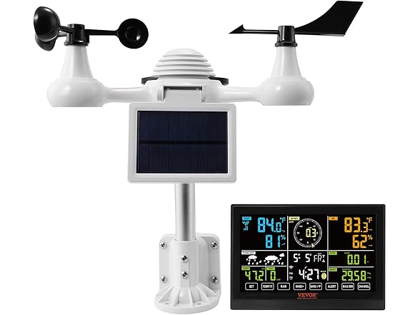 VEVOR 7-in-1 Wi-Fi Weather Station