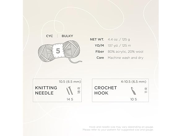 Lion Brand Yarn, Hue + Me Chunky Yarn