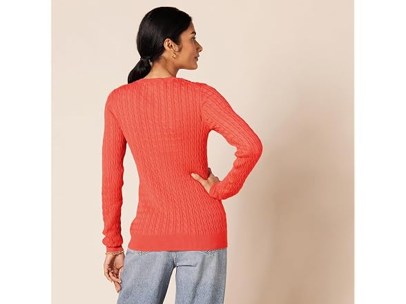 Amazon Essentials Women Lightweight Cable Sweater