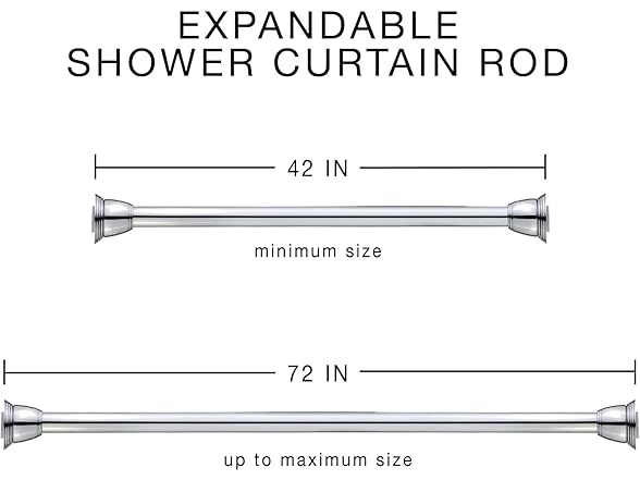 Splash Home Eire Shower Curtain Rod