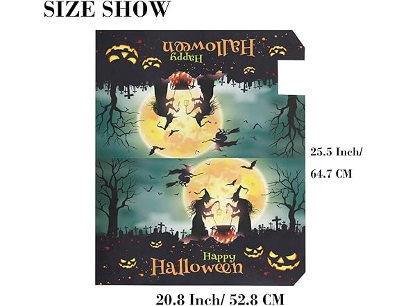 ZZKKO Magnetic Mailbox Covers Halloween