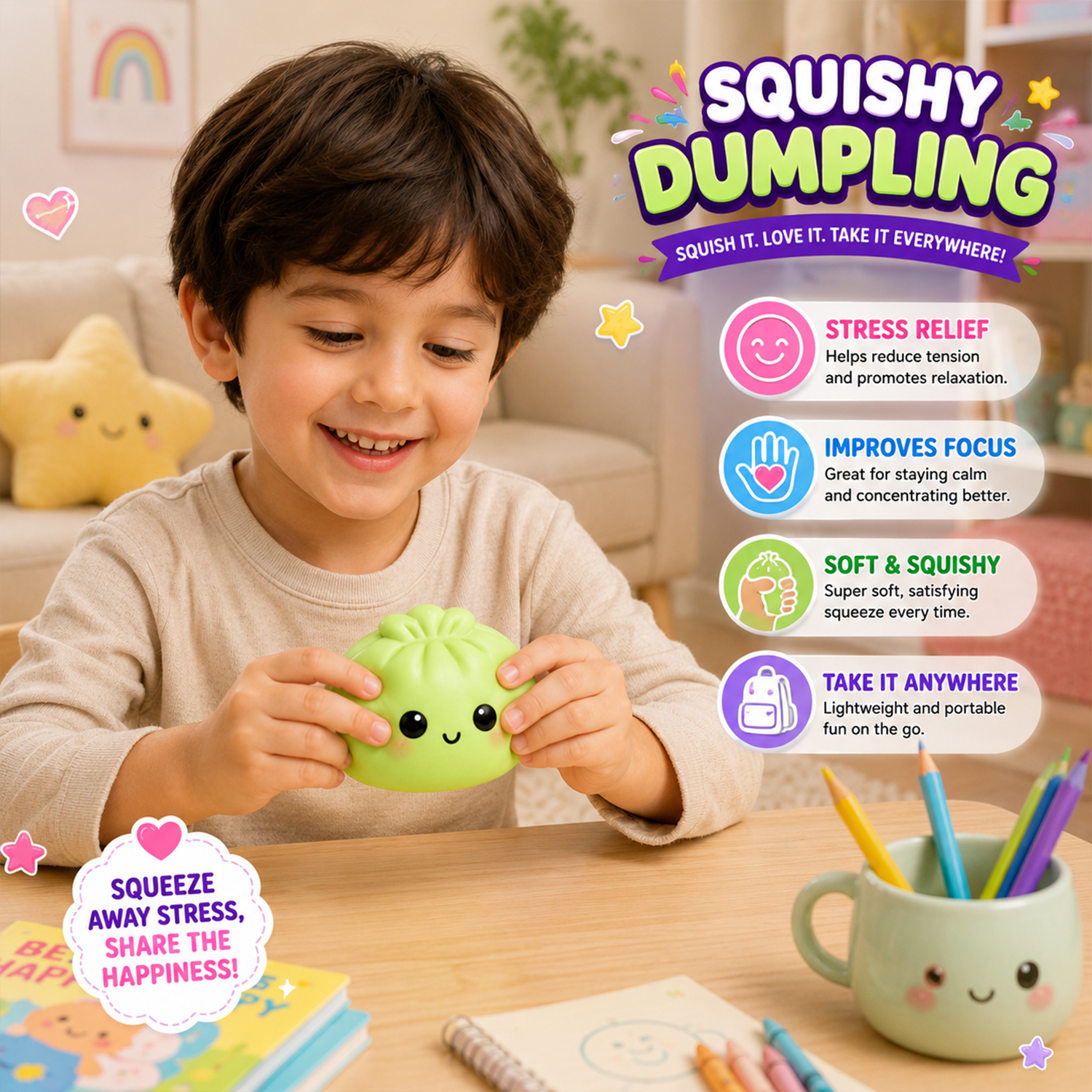 Twilight Squishy Sensory Toys Dumpling - Your Choice - Gallery 15