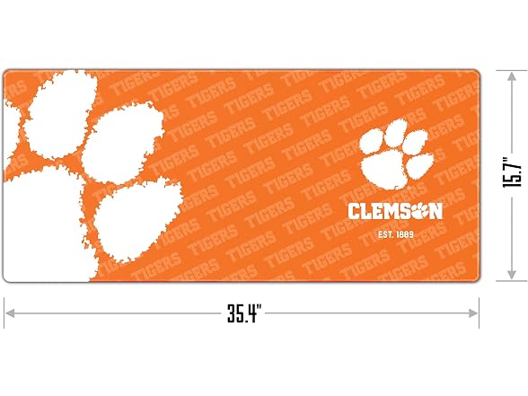 YouTheFan NCAA Clemson Tigers Logo Series Desk Pad