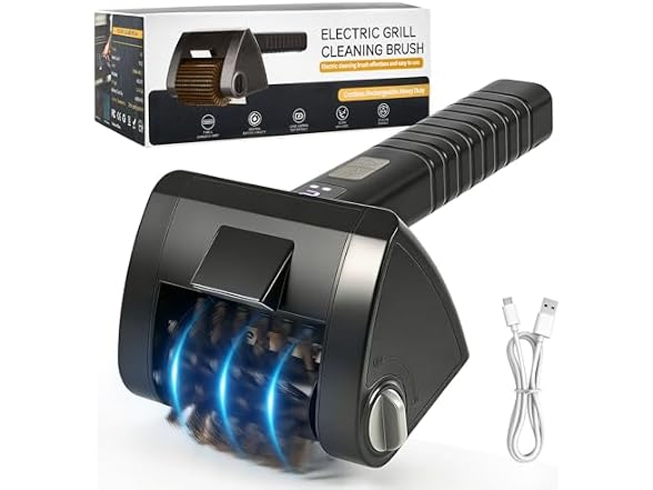 Cordless Rechargeable Grill Brush
