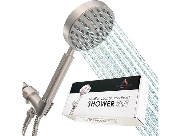 All Metal Shower Head with Hose