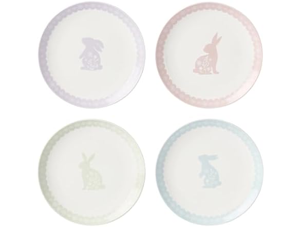 Oneida Bunny Hop Accent Plates, Set Of 4