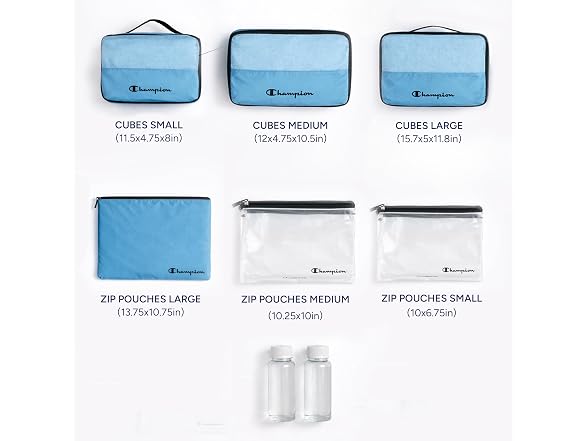 Champion 6Pc Packing Cube Set