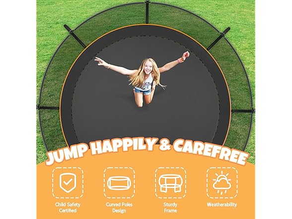 Kiivakii Trampoline 12ft ASTM Approval