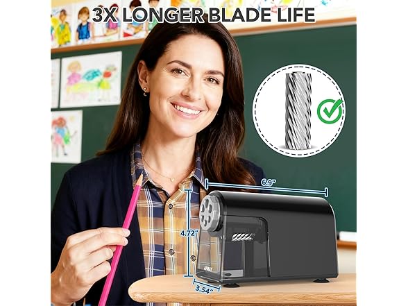 Black Electric Pencil Sharpener