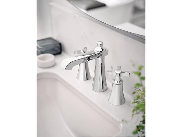 Moen Flara Chrome Two-Handle Adjustable Cross Handle Faucet