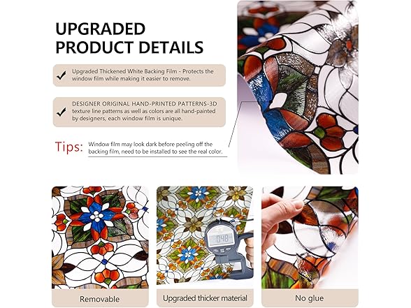 ADD.HERES 3D Stained Glass Window Film