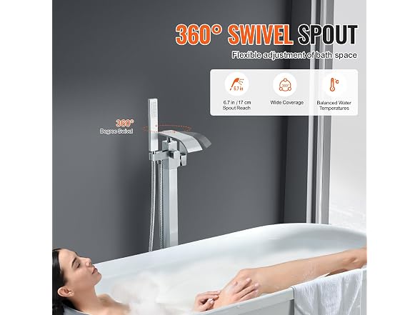 VEVOR Freestanding Bathtub Faucet