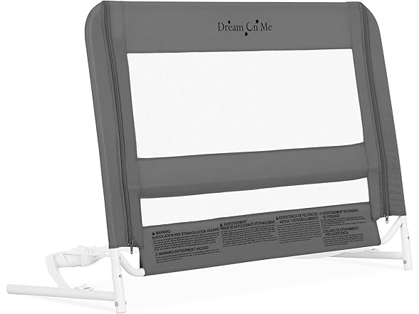 Dream On Me Lightweight Mesh Security Adjustable Bed Rail